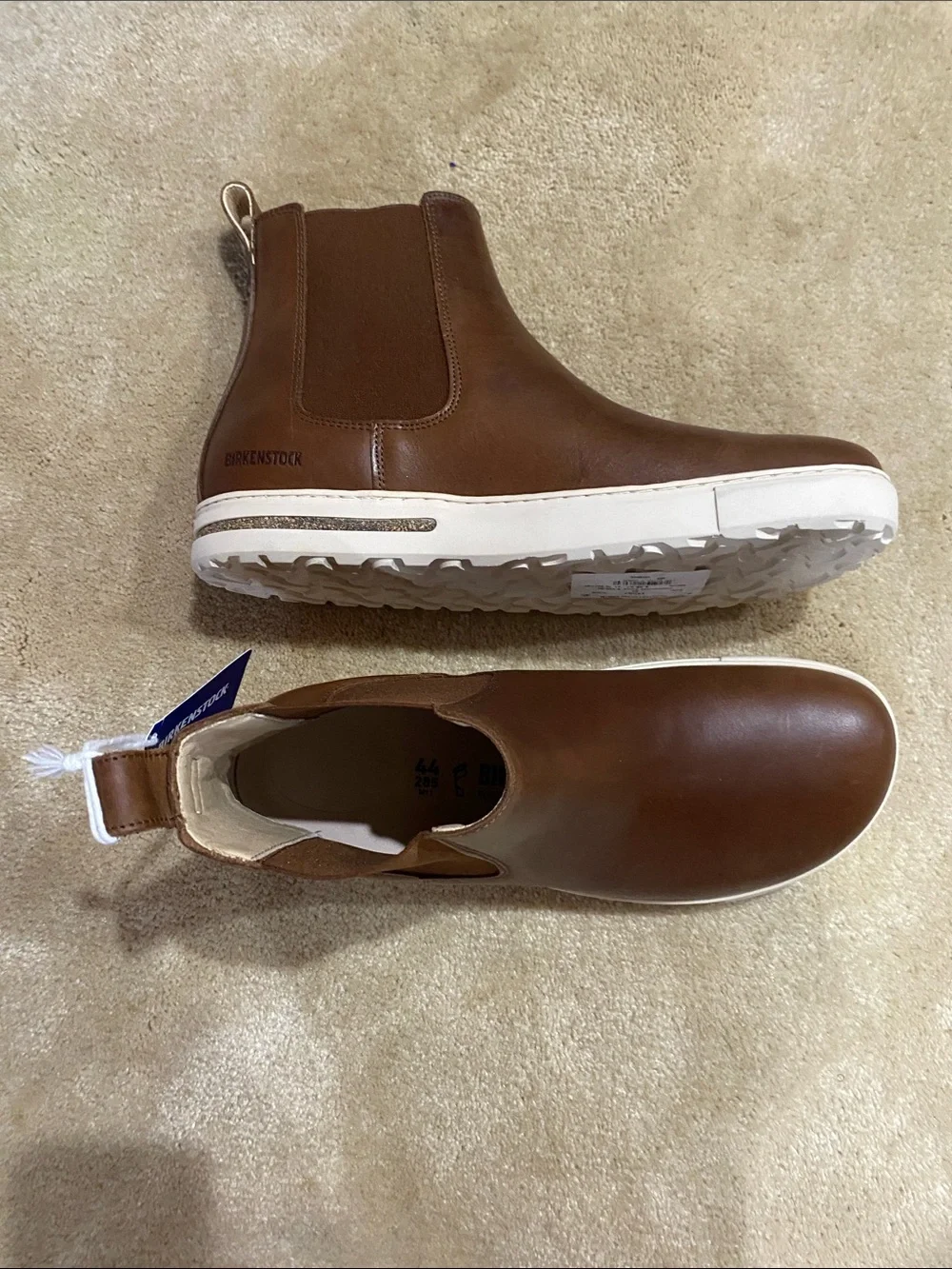 Birkenstock Men's Chestnut Brown Leather Chukka Boots